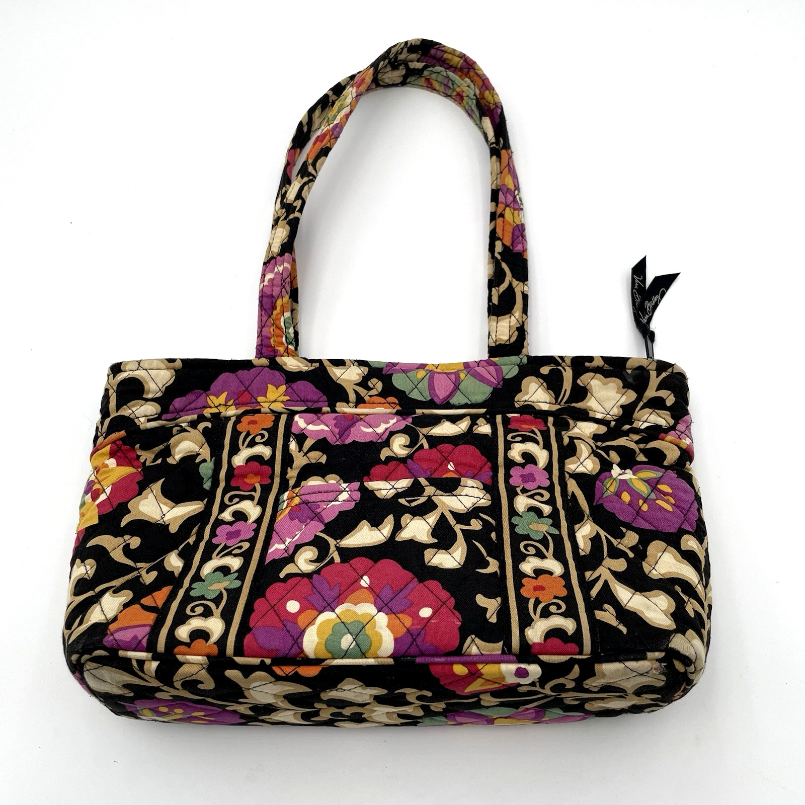 Vera Bradley Suzani Print (Retired) Zip Tote Purse Shoulder Bag Inner Pockets