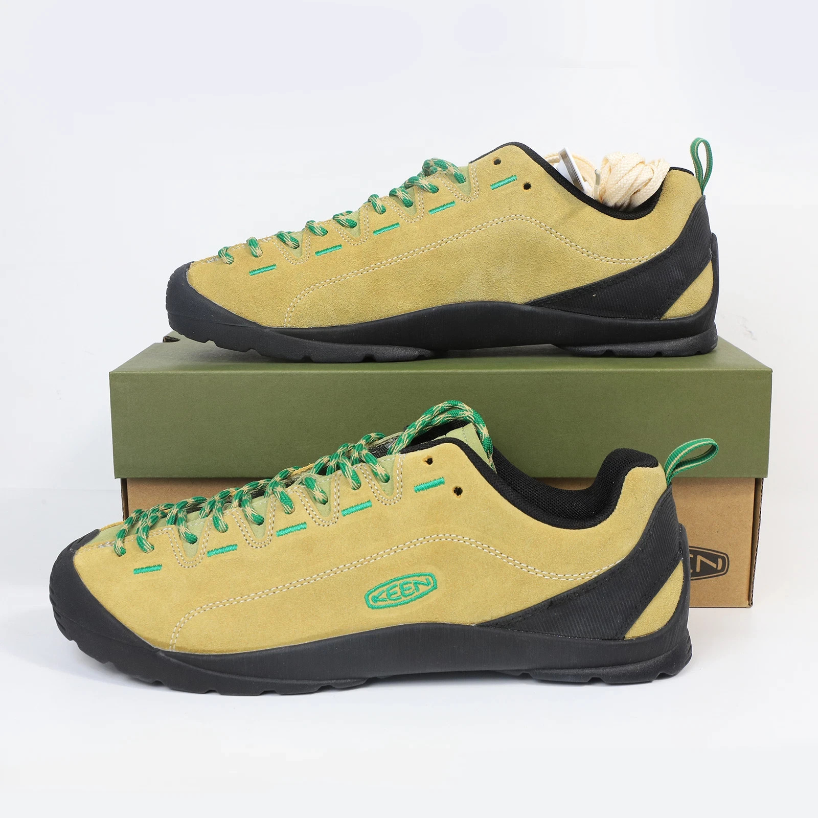 Men Sneaker Ken Jasper I WP Hiking Climbing Trainer Shoes KHAKI in Box