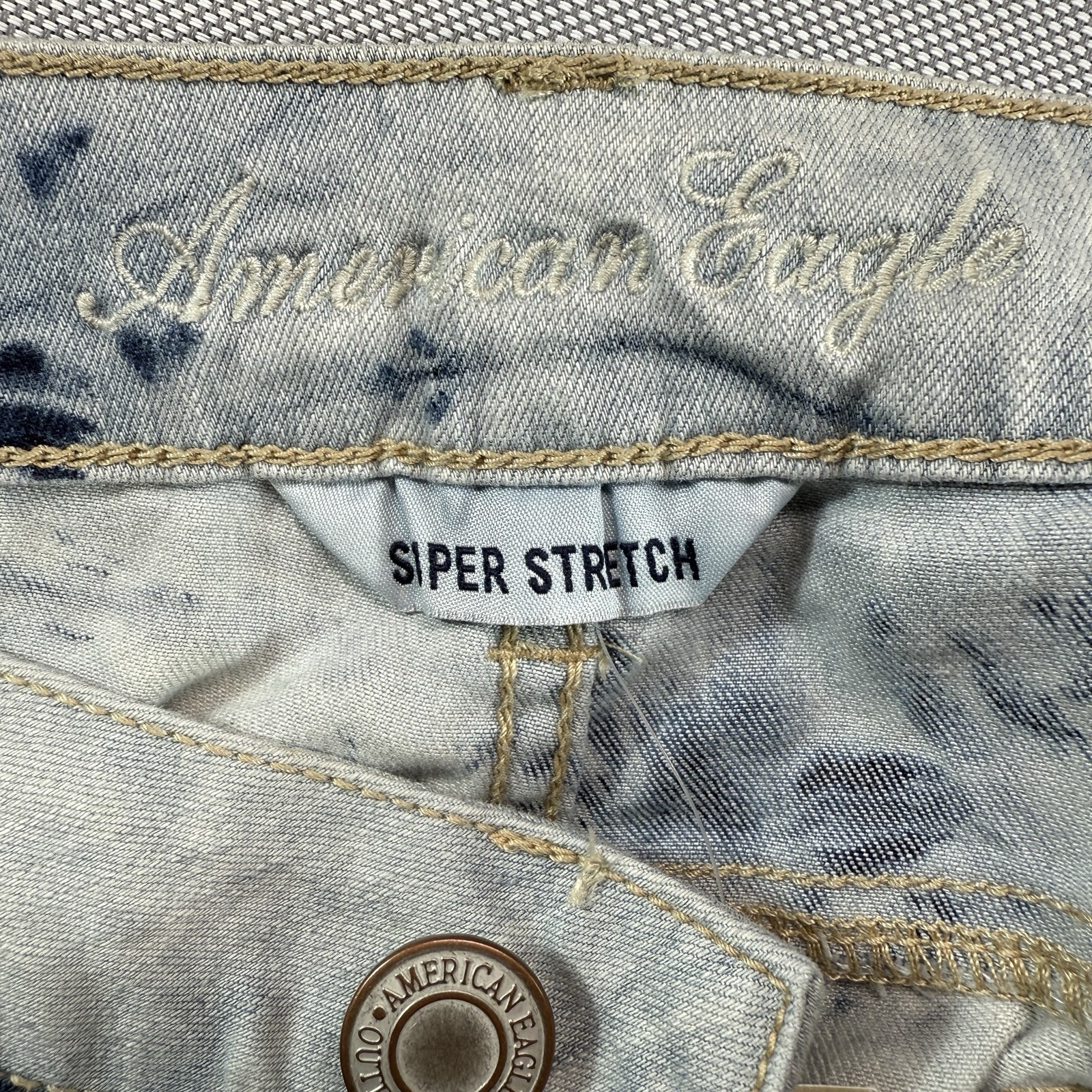 American Eagle Outfitters Jegging Womens 14 Regular Tie Dye Super Stretch Jeans