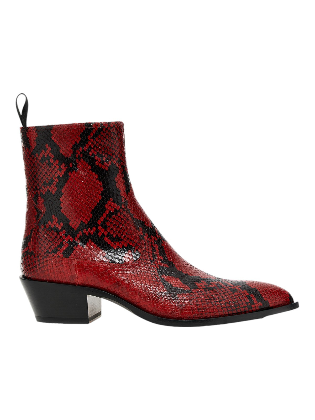 Bally Gaiman 6303991 Men’s Ruby Animal Print Leather Boots MSRP $1100