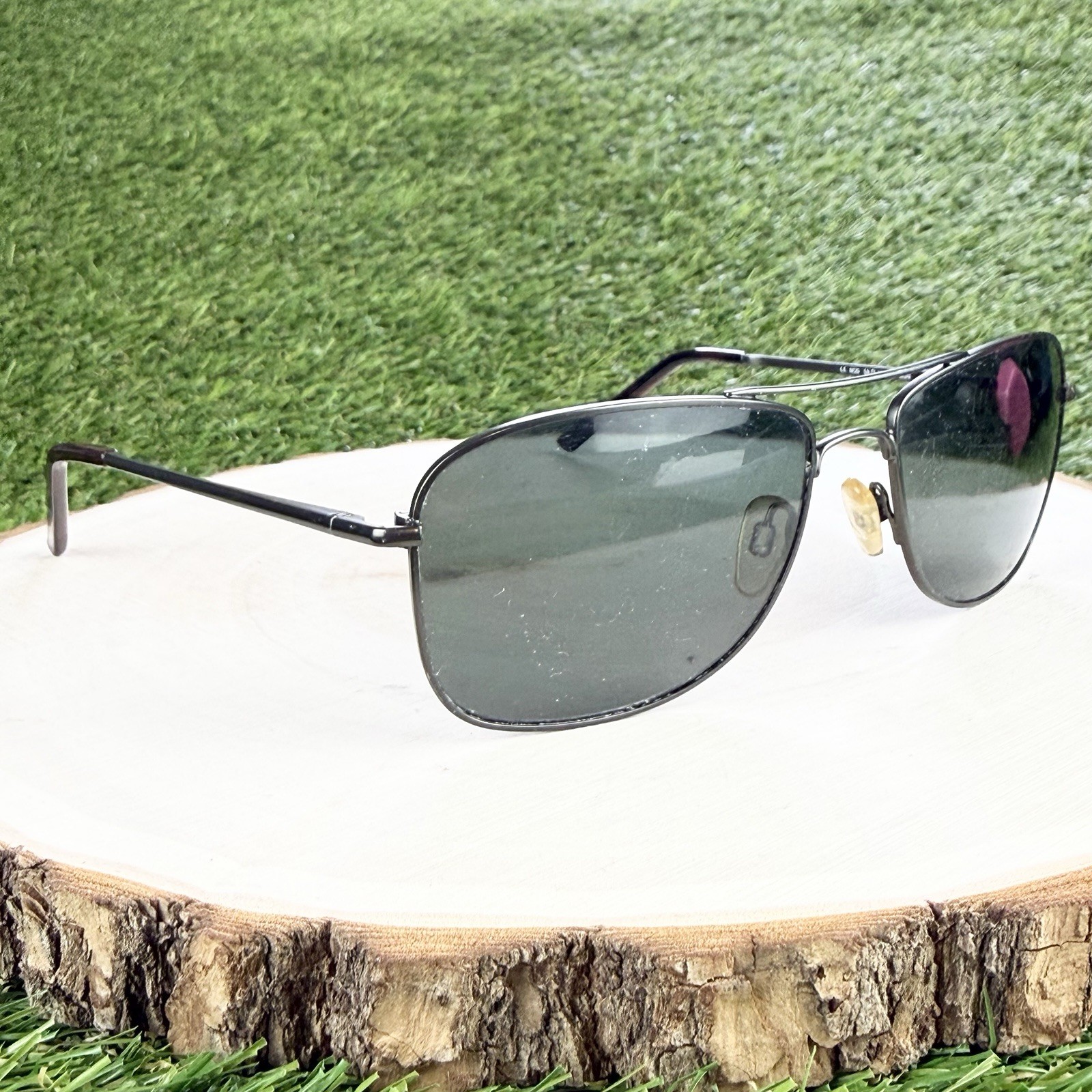 Kirkland Signature Sunglasses M30 FRAME ONLY Gunmetal Aviator 59-17-137 Japan