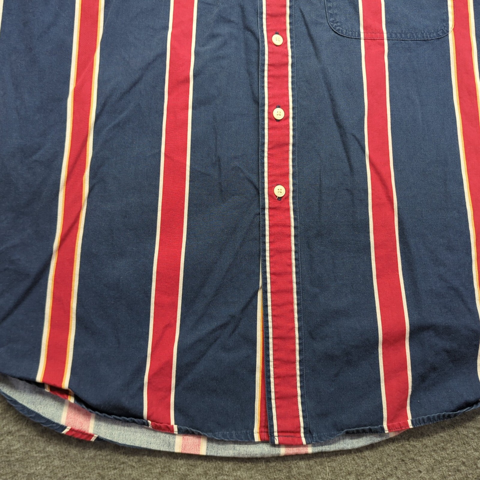 Vintage Chaps Ralph Lauren Shirt Mens XL Striped Colorful 90s Classic Preppy