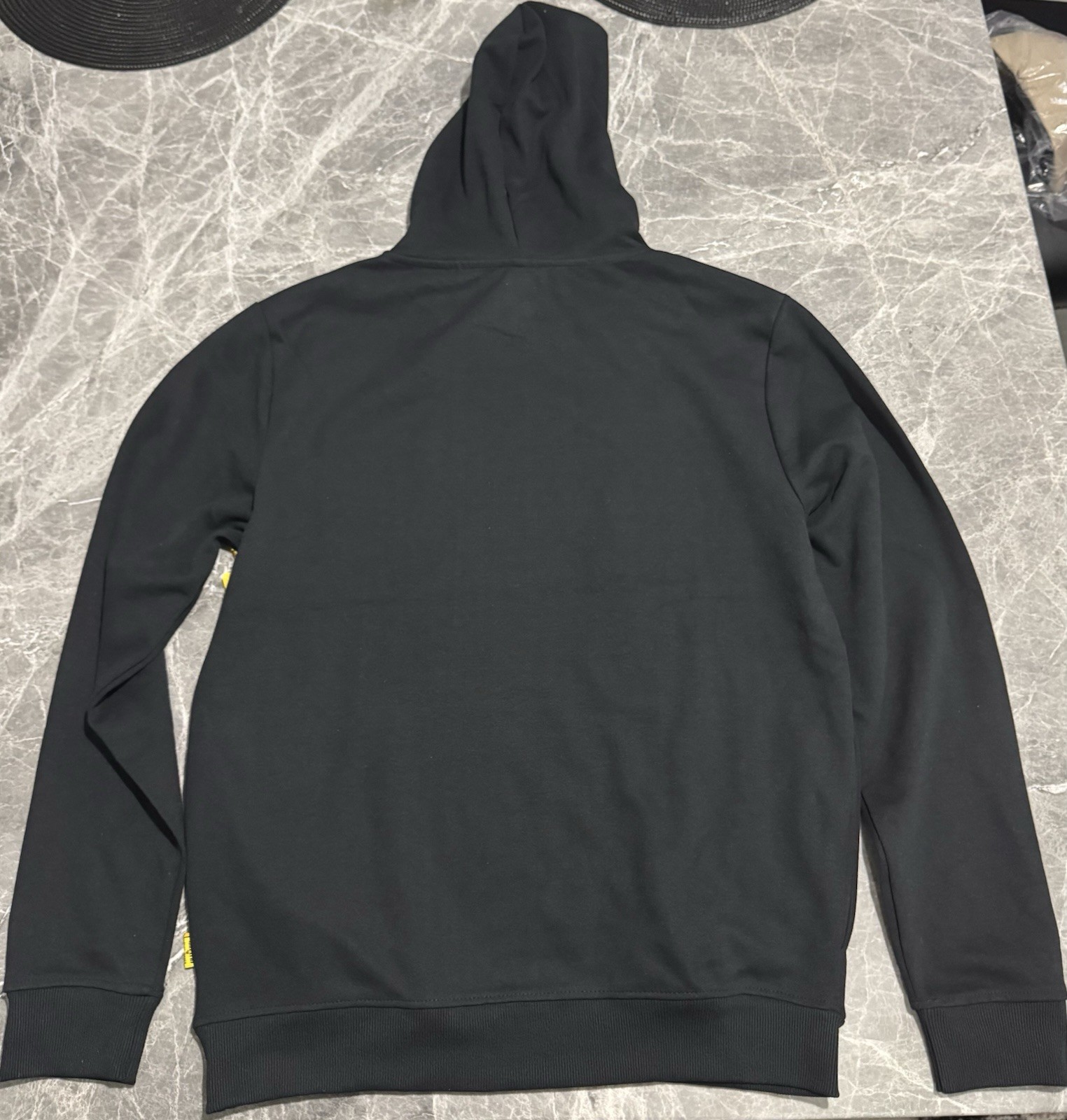 Bricks & Butter Men’s Black Pullover Hoodie Graphic Logo Print Size L