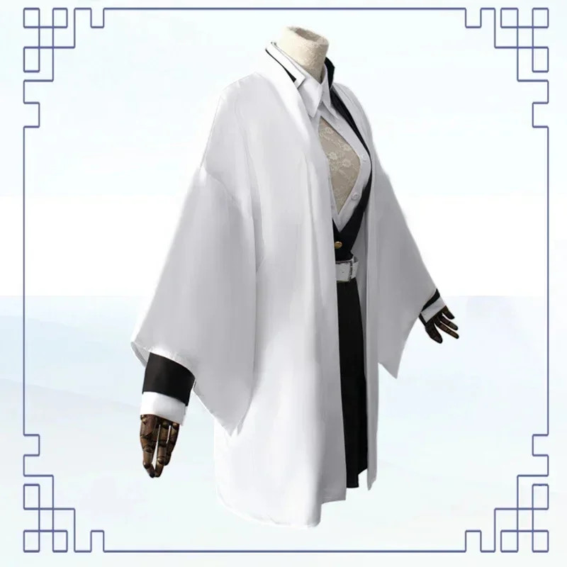 Clothes Halloween Anime Kanroji Mitsuri Cosplay Costume Kimono Haori Dress Wig