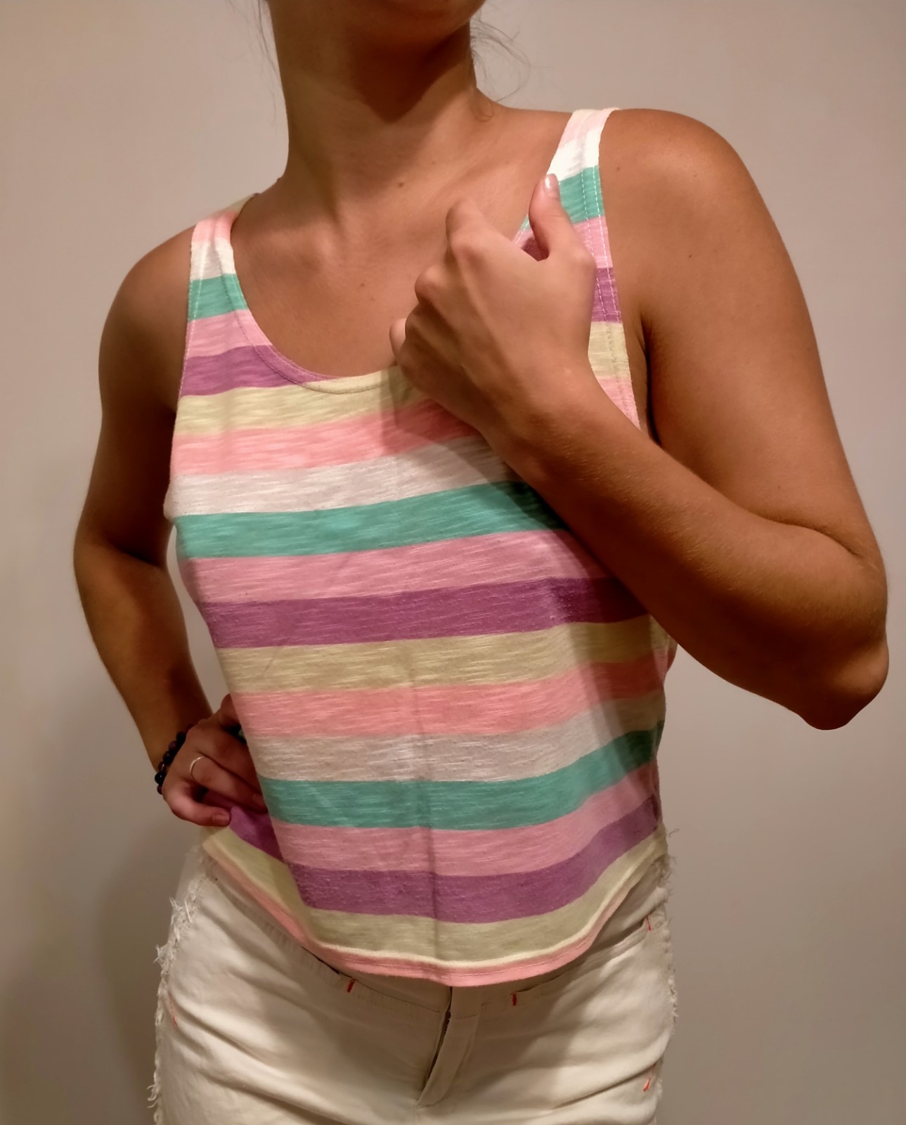 Supré Striped Crop Top XXS Bright striped crop top by Australia