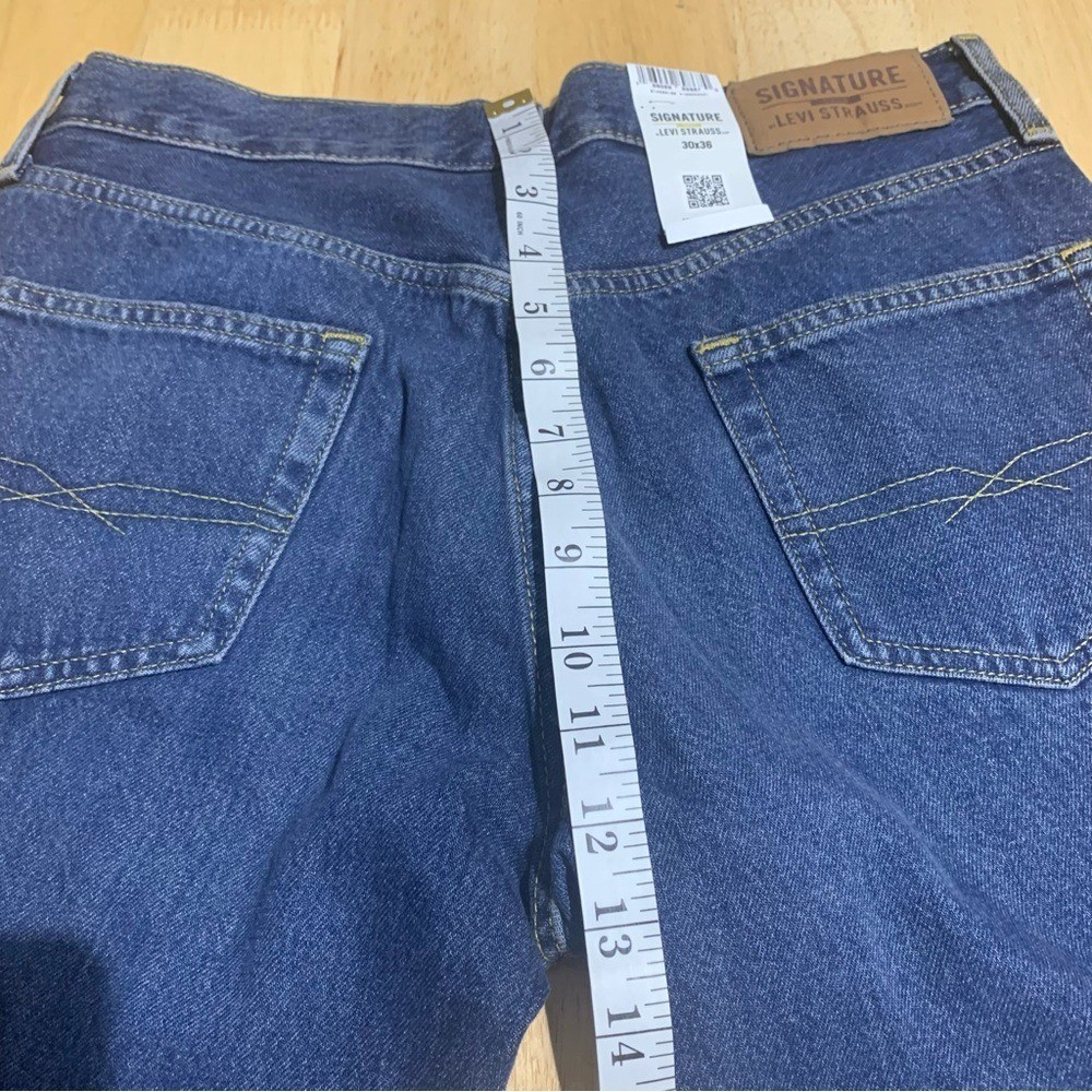 Signature By Levi Strauss & Co. NEW Men’s 30X36 Relaxed Stretch Loose Jeans