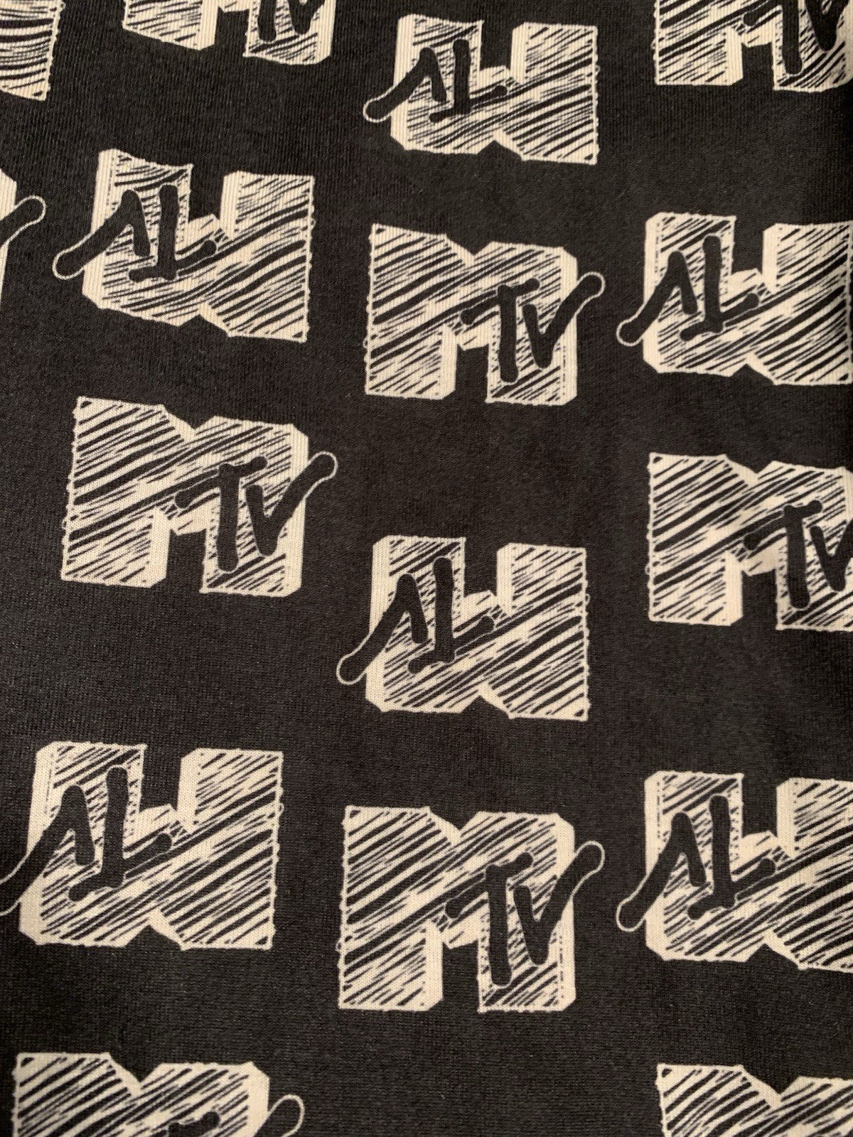 NWT MTV Boys Black Lounge Sleep Pants Size M (8/10) Flame Resistant (K390)