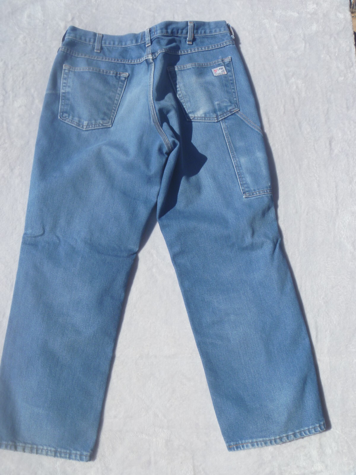 Tyndale FR Jeans Mens 36×32 Flame Resistant Relaxed F290T Blue Denim Made in USA