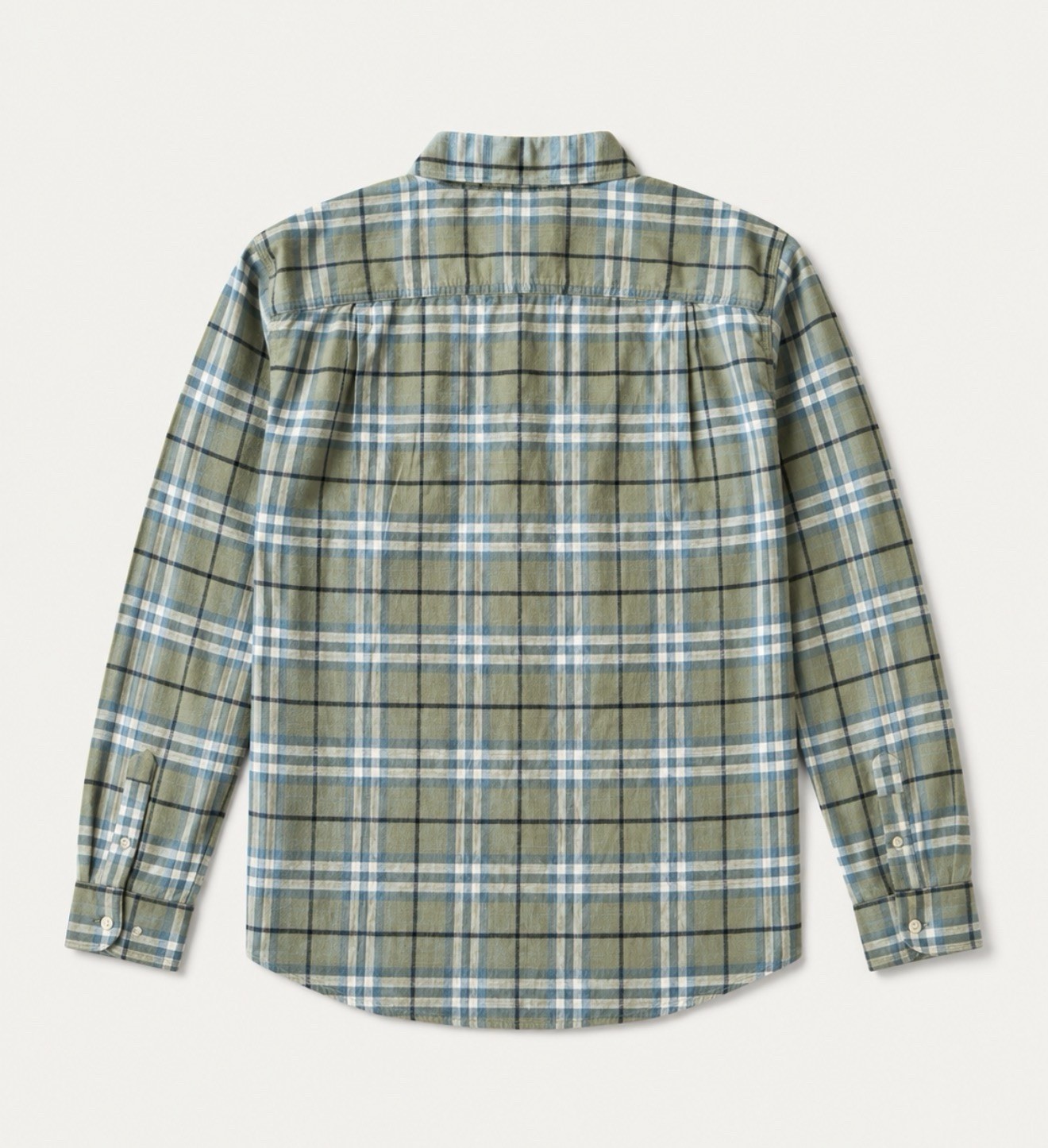 American Eagle Plaid Flannel Button-Up Shirt Long Sleeve Men’s M Green