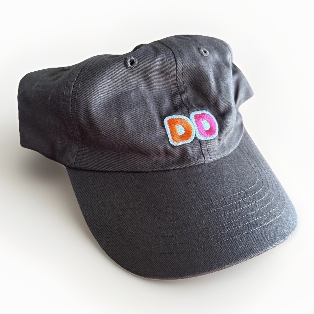 DUNKIN’ DONUTS Hat – BROWN DD DNKN – 100% Cotton – Old Logo – Brand New