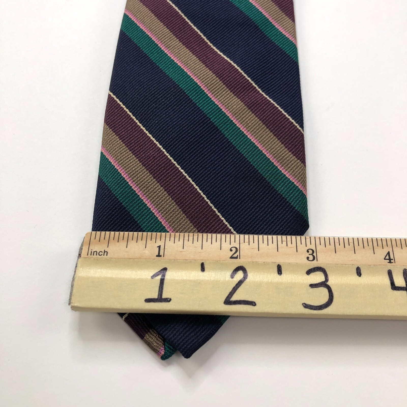 Robert Talbott Best of Class 100% Silk Neck Tie Men’s Striped 3″ / 56 In