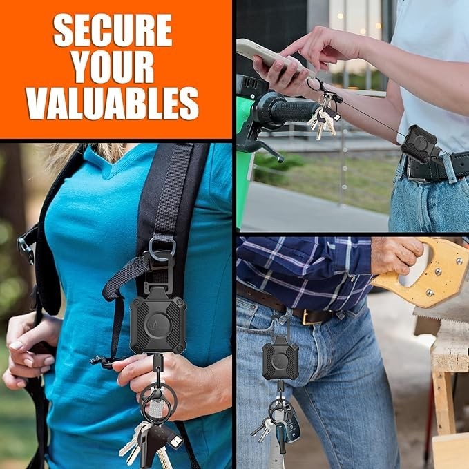 Heavy Duty Retractable Keychain with Interval Locking,ID Badge Badge Holder C…