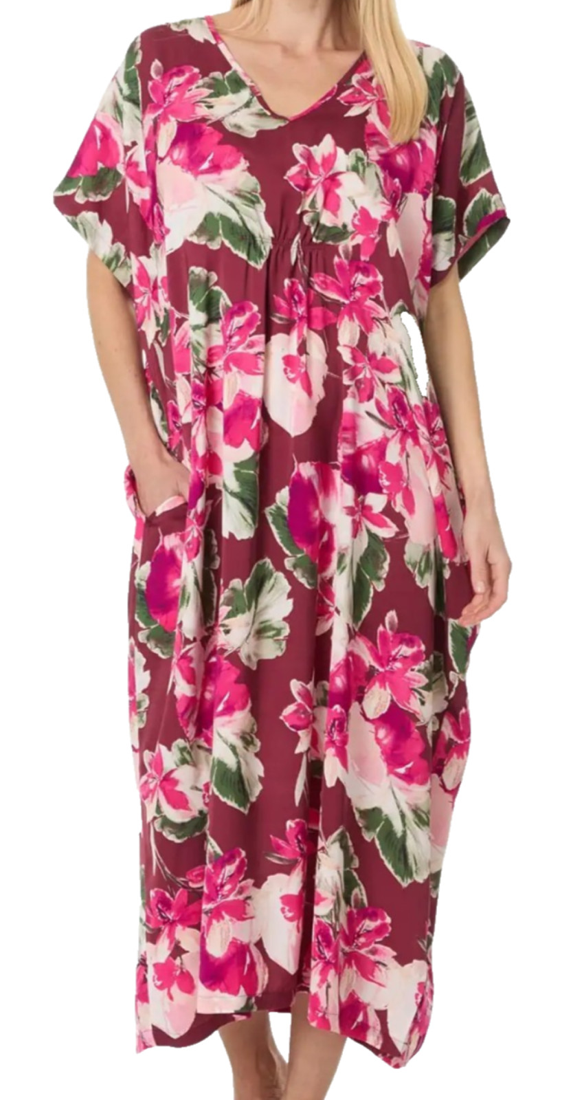 *SALE* New $84 Tommy Bahama TROPICAL Cover Up Kimono Long Maxi Caftan Dress L/XL