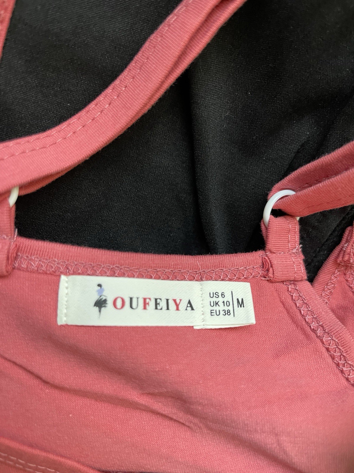 OUFEIYA Jumpsuit Harem Overall Wd Pockets Pink Sz Medium New