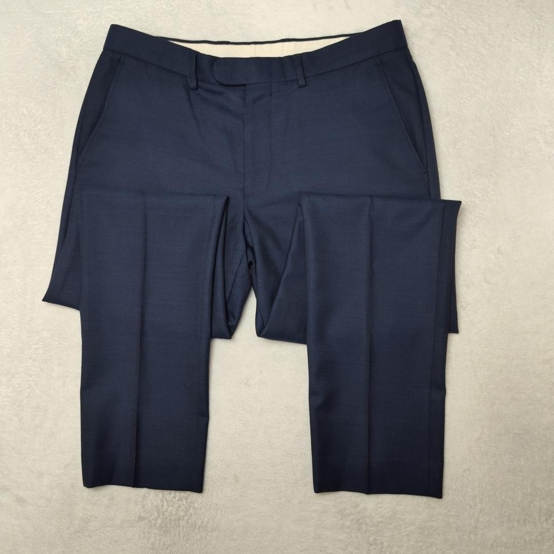 JCrew Pants Mens 31×30 Blue Wool Slim Bowery Dress Slacks Suit Trousers Work
