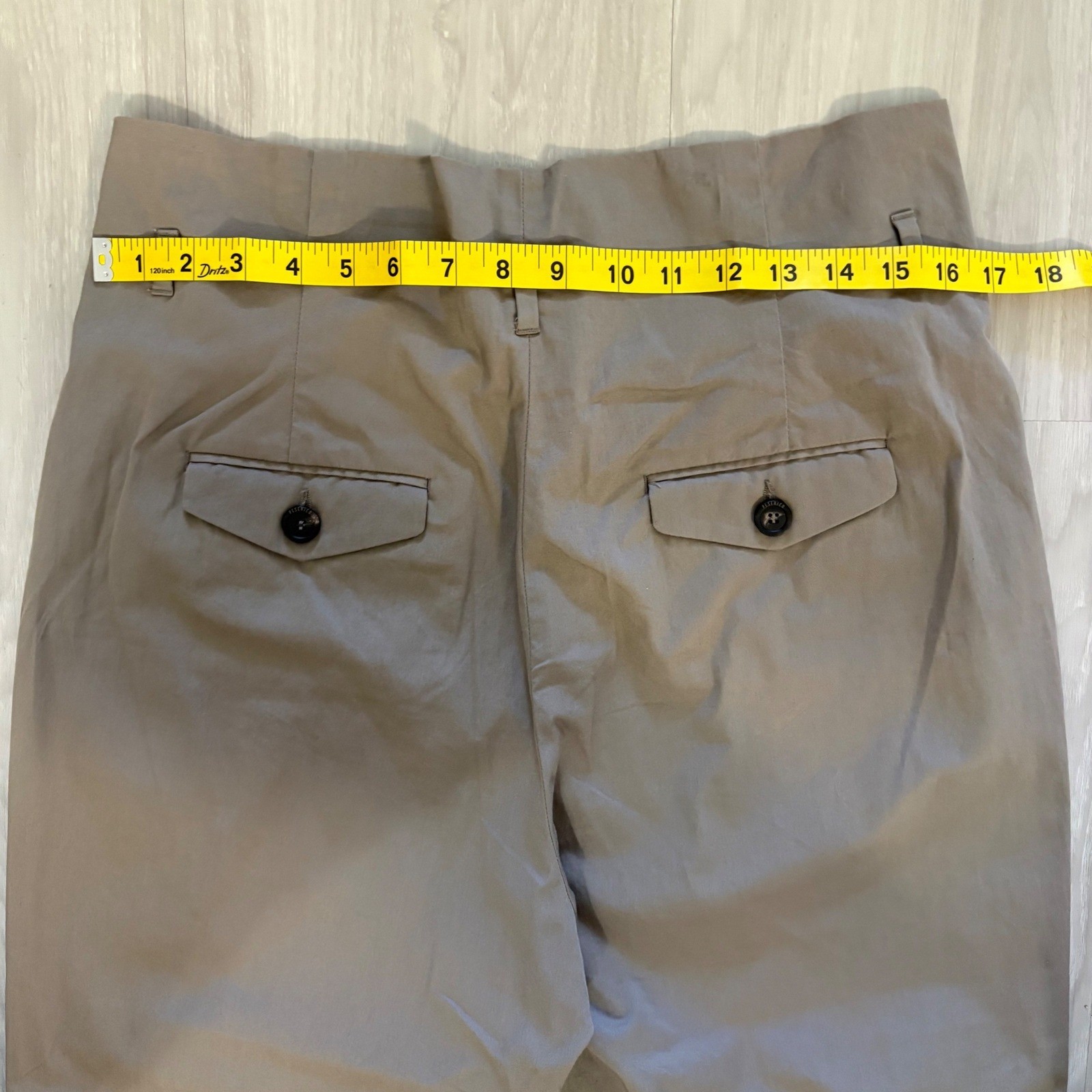 Peserico Pant Women High Waisted Pleated Tapered Trousers Taupe Brown Italy 46