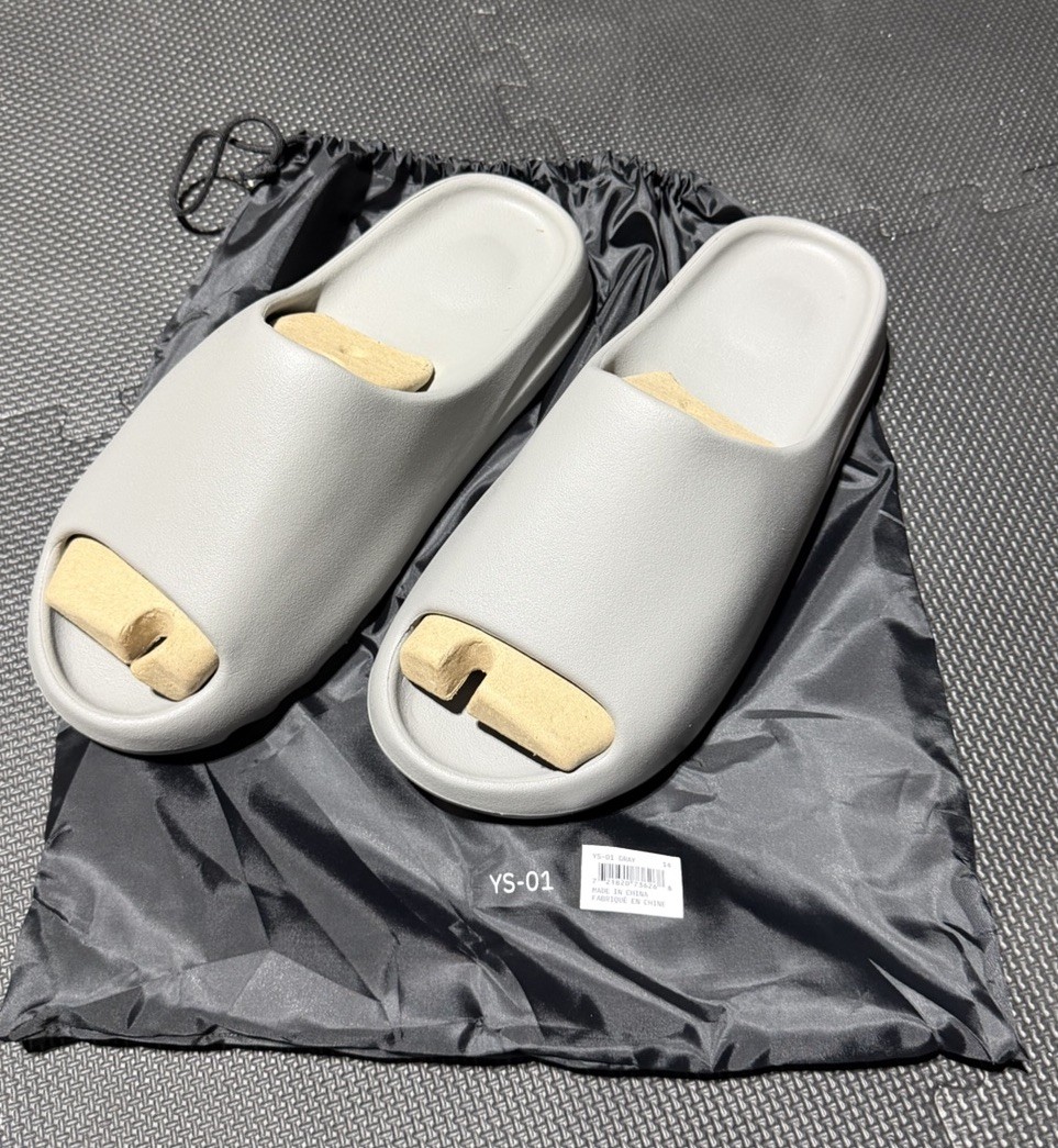 Size 14 GRAY or “GREY” YZY YS-01 Yeezy Slide – SHIPS FAST TODAY!
