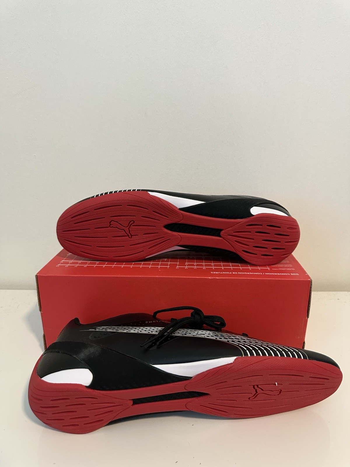 Size 11.5 PUMA Ferrari Carbon Cat Rosso Corsa/Black Mens Driving Shoes 307546 05