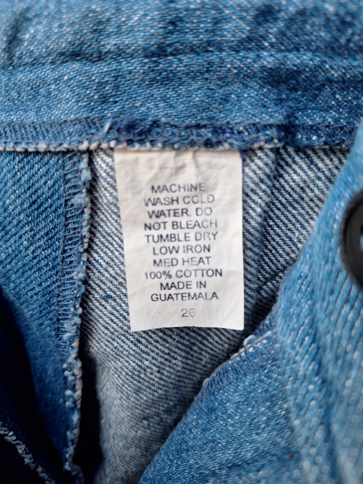 Frontier Classics Denim button pants, Size 28×36