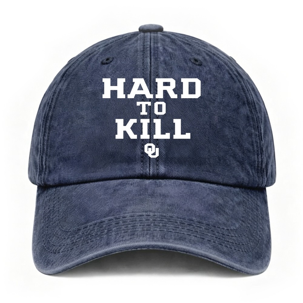 Hard To Resilient Inspirational Strength Survivor Casual Washed Baseball Cap