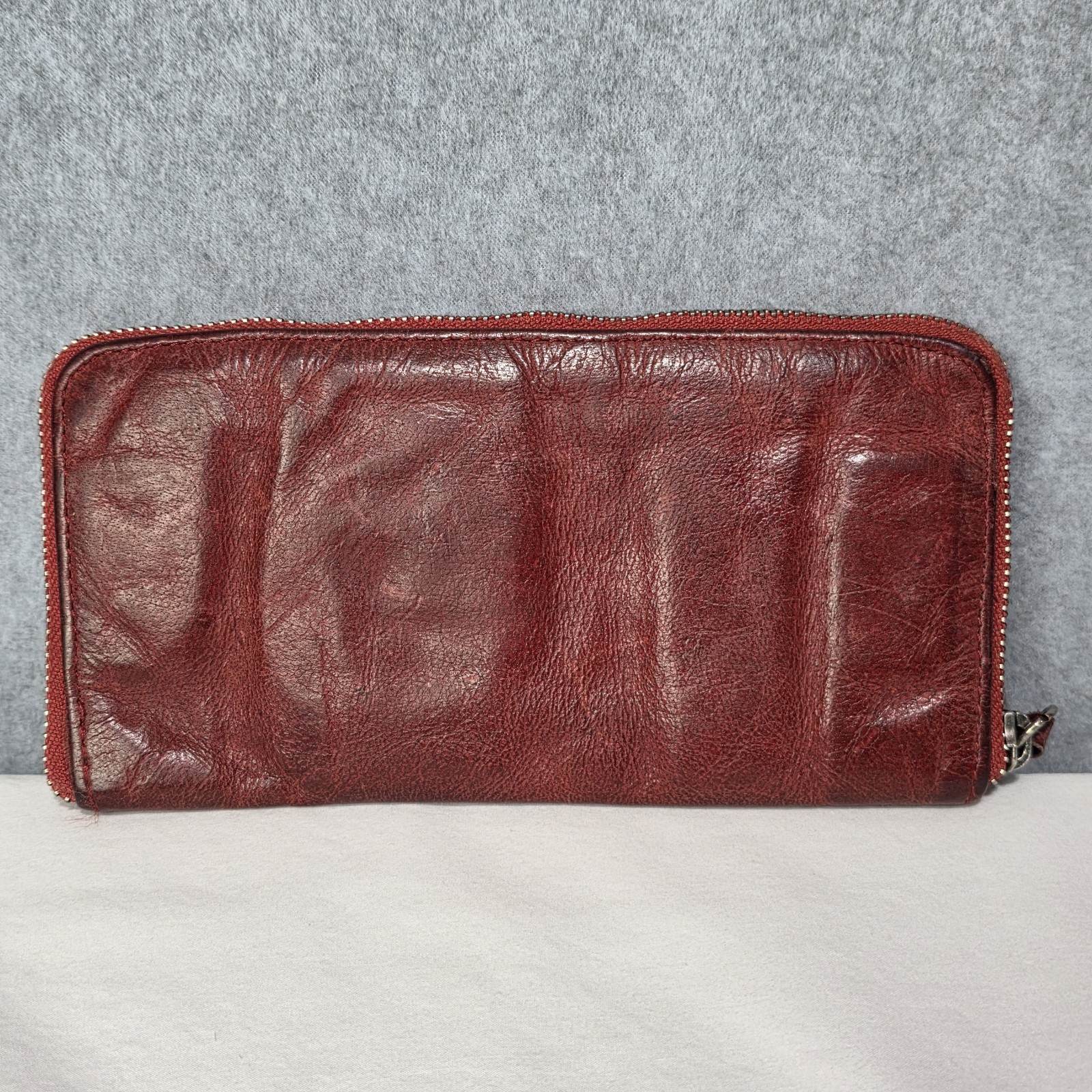 Cowboy Bags Wallet – Red Leather – Weave Pattern Western Style