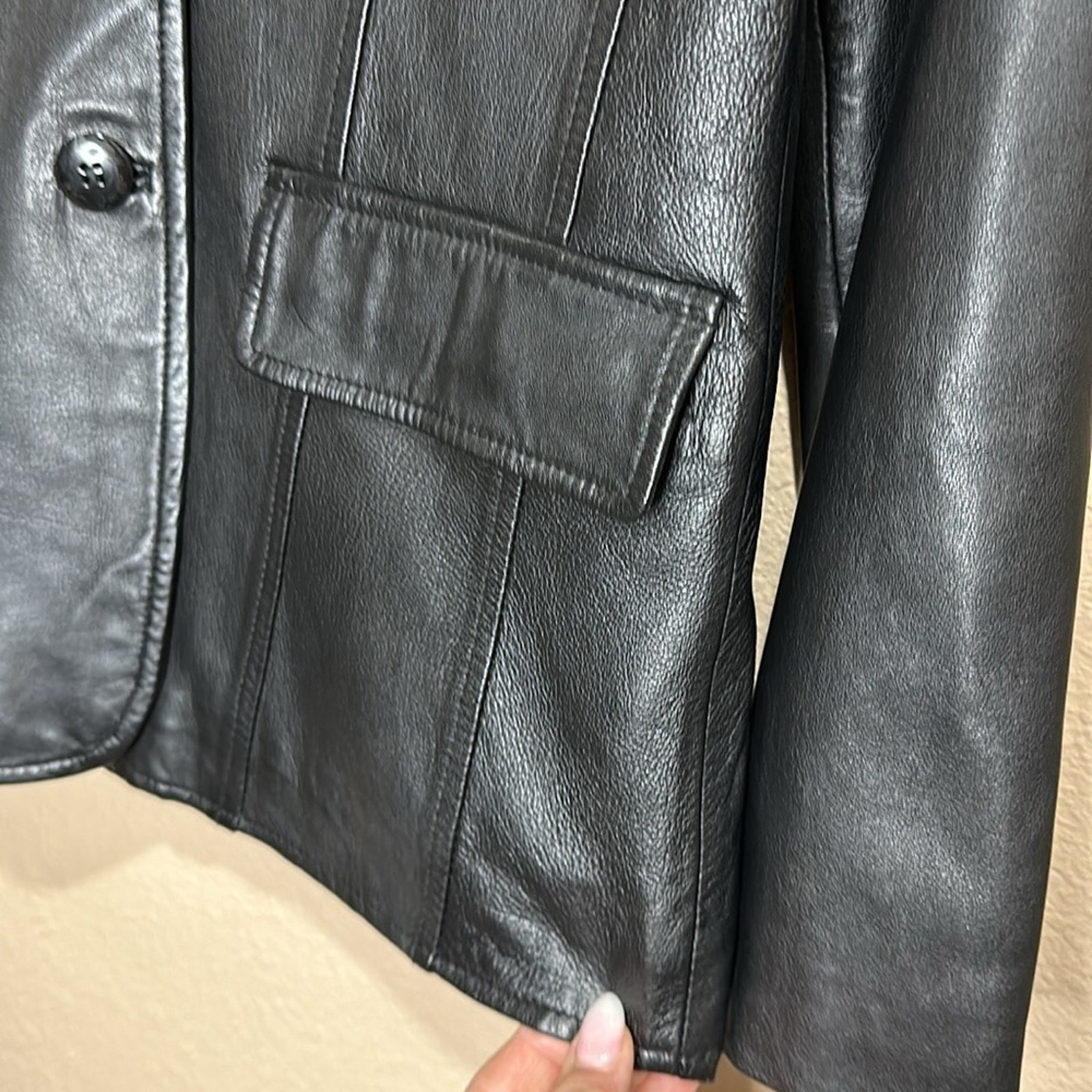 REM GARSON Ladies’ Vintage Leather Jacket, Size M, EUC