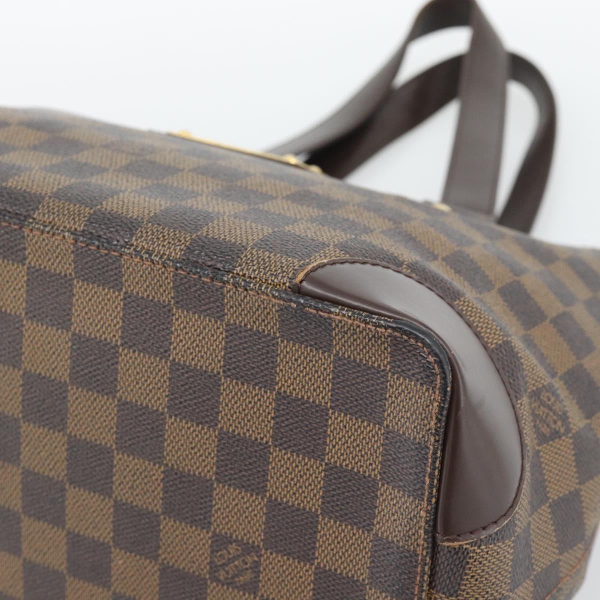 LOUIS VUITTON Damier Ebene Hampstead PM Tote Bag N51205 LV Auth ka5516