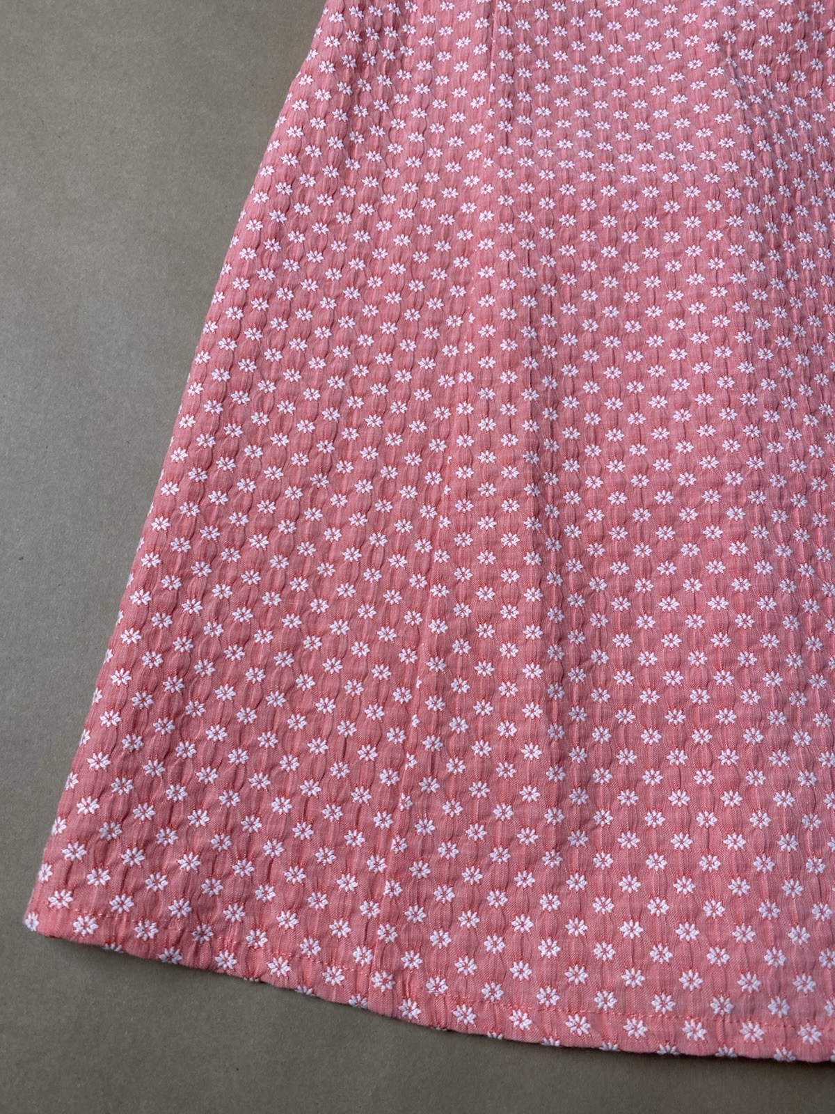 Urban Outfitters M Medium Folly Fitted Notched Mini Dress Peach Daisy Stretch