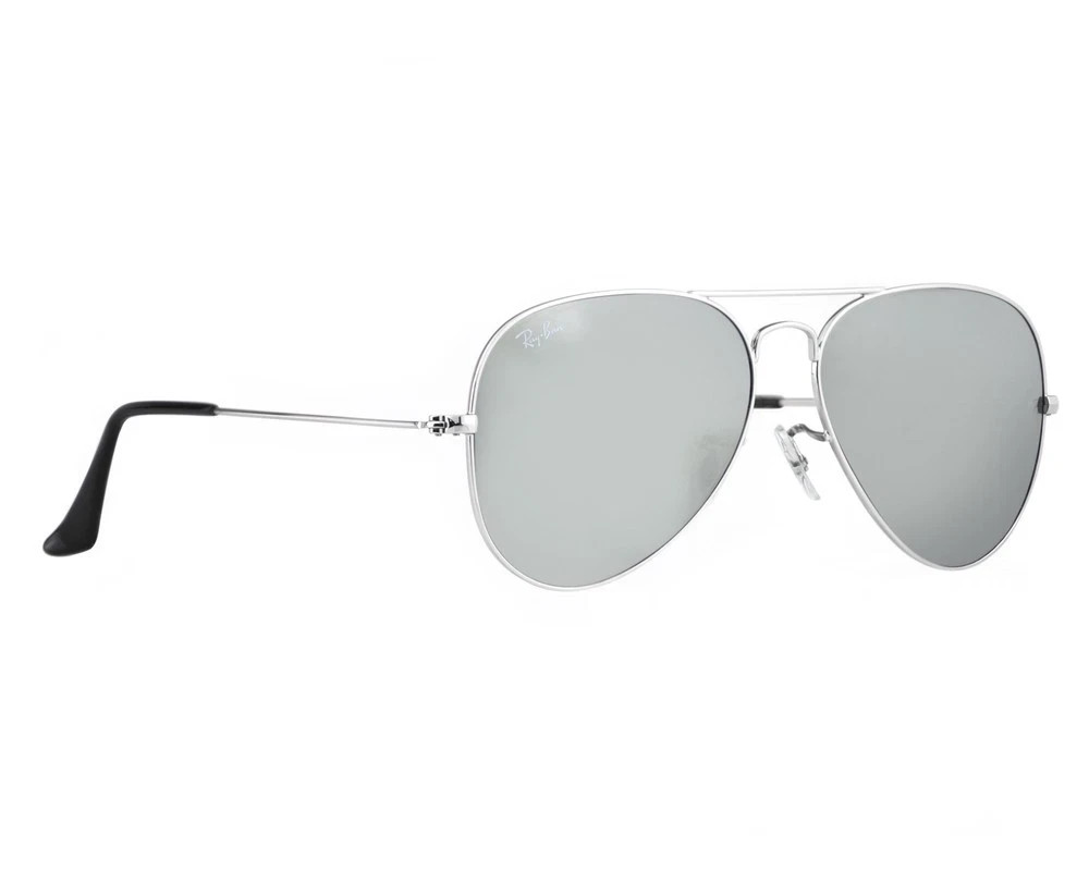 Ray-Ban RB3025 Aviator Mirror Silver Frame Silver Mirror Lens 58mm Unisex