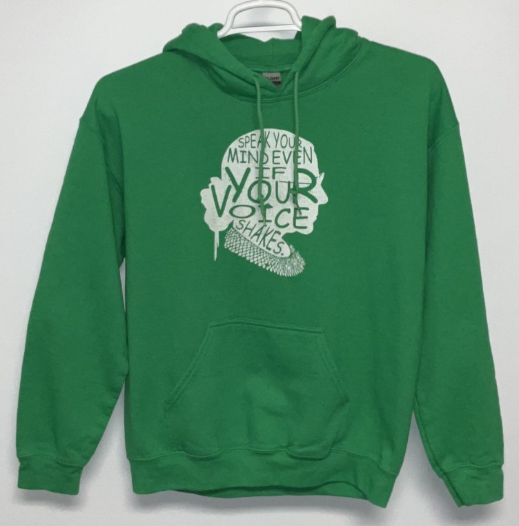 Speak Your Mind Hoodie Adult Medium Green