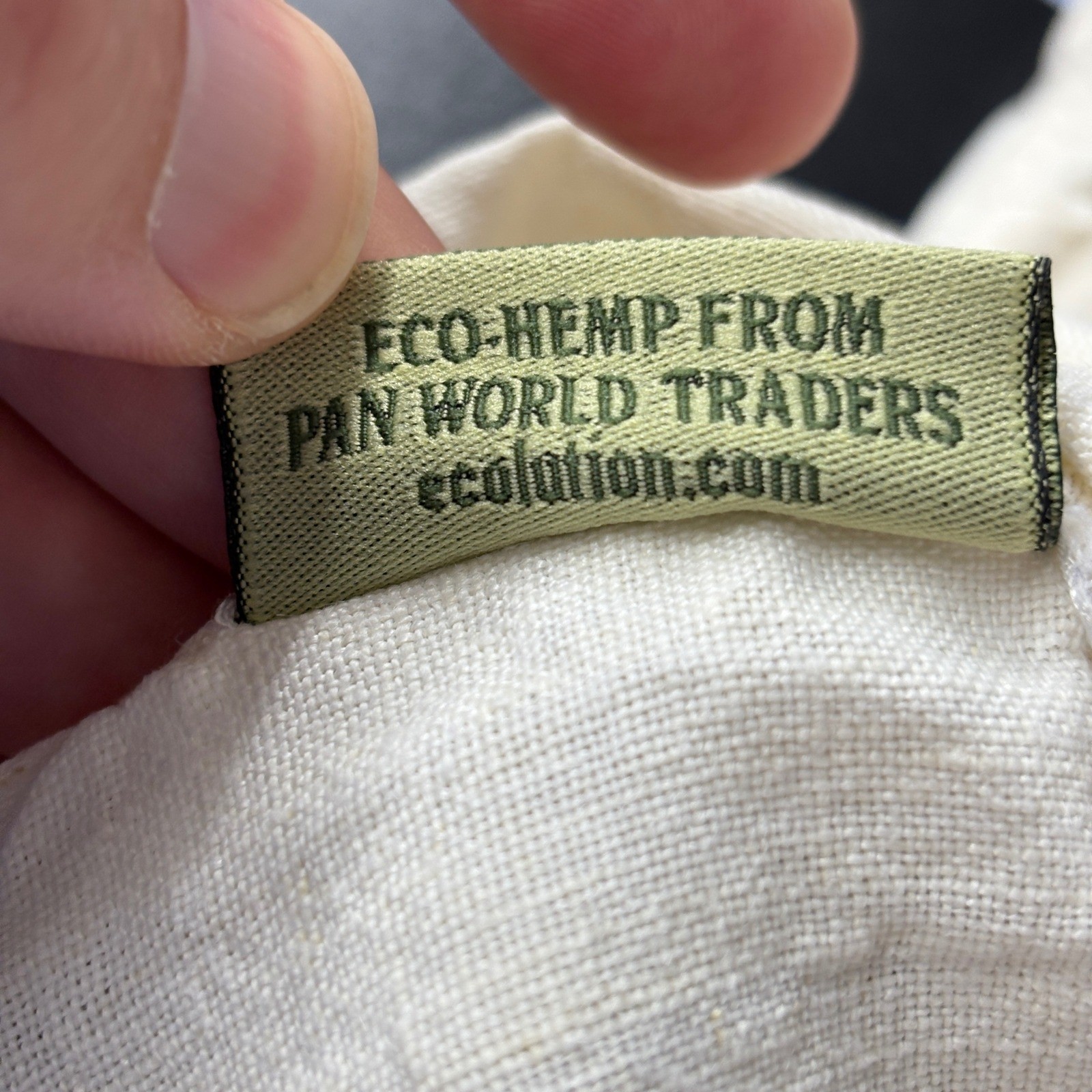 Ecolution Womens Tank Top Size S Cream Eco-Hemp V-Neck Sleeveless Shell