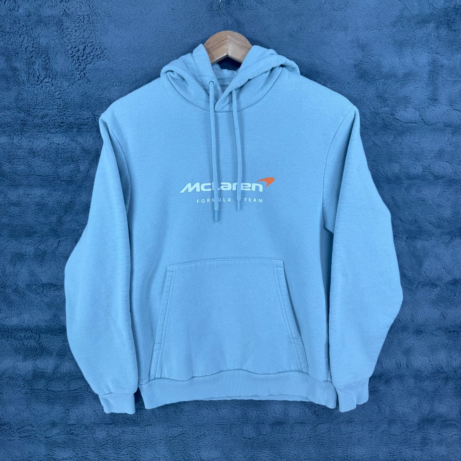 McLaren F1 Team Unisex Core Hoodie Hooded Sweatshirt Smoke Green USA SZ 6 SMALL