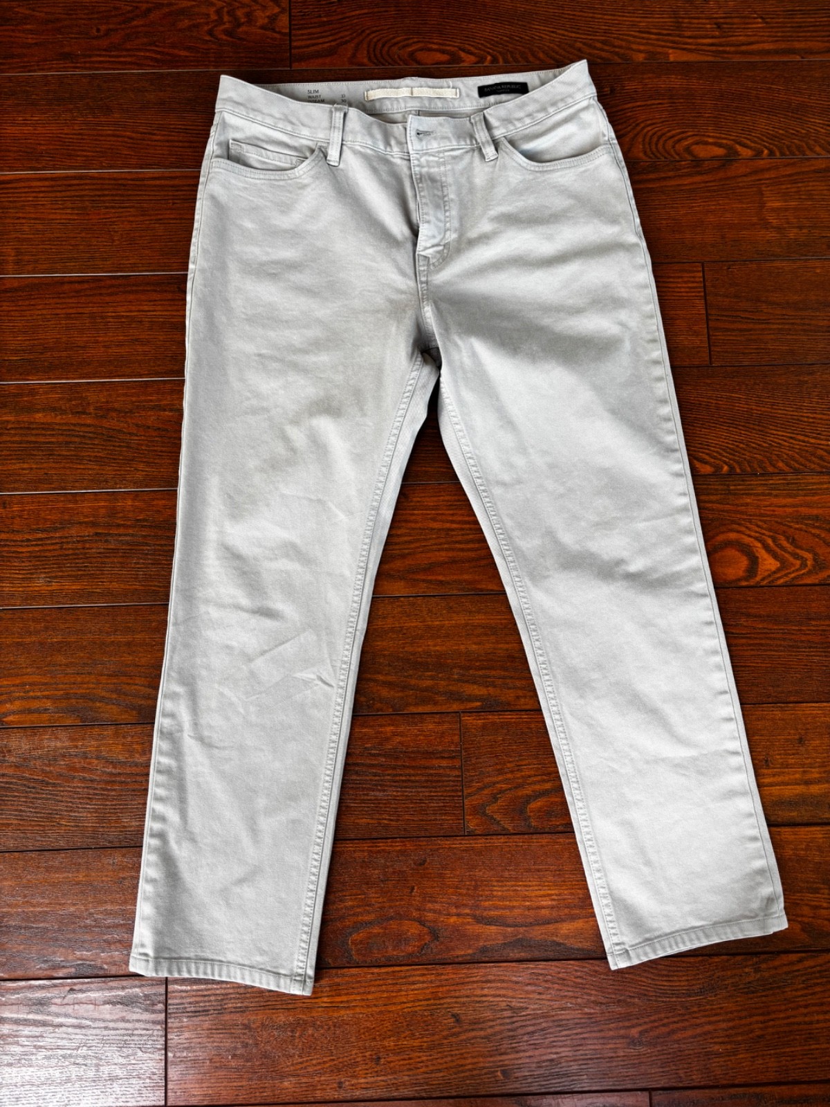 Banana Republic Gray Travel Jean Athletic Fit Jeans Mens Tag 33×30 (33×27) grey