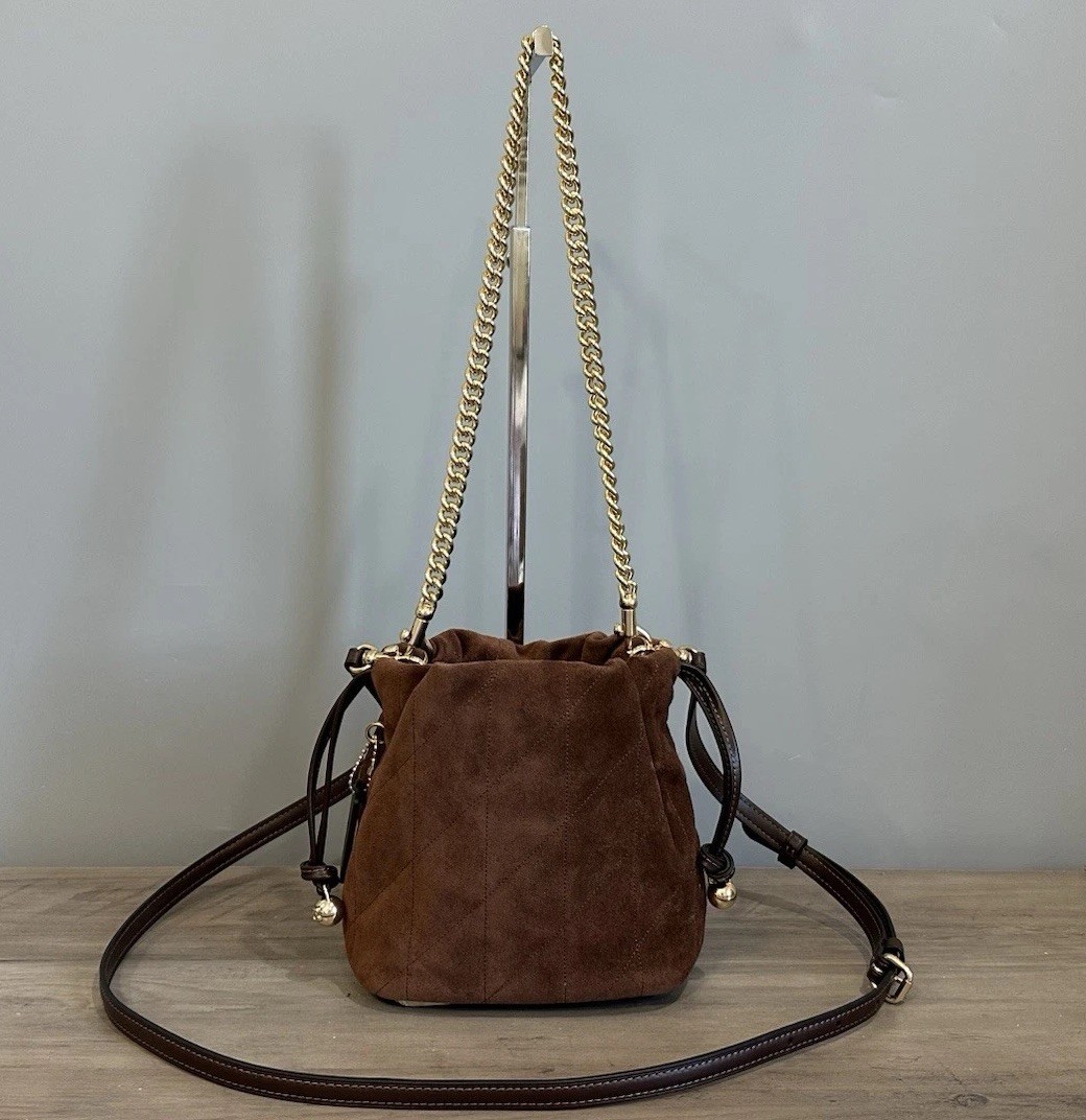 COACH Faye Mini Drawstring Crossbody Bag With Quilting CDC42 Vintage Brown/Maple