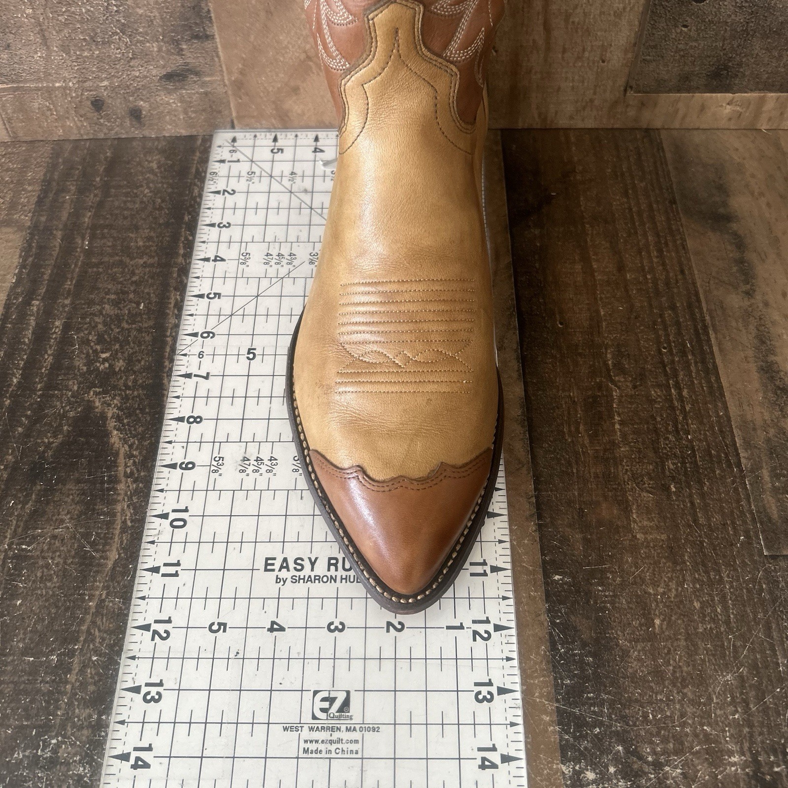 J Chisholm Vintage Wingtip Western Urban Cowboy Boots Mens 10 EE