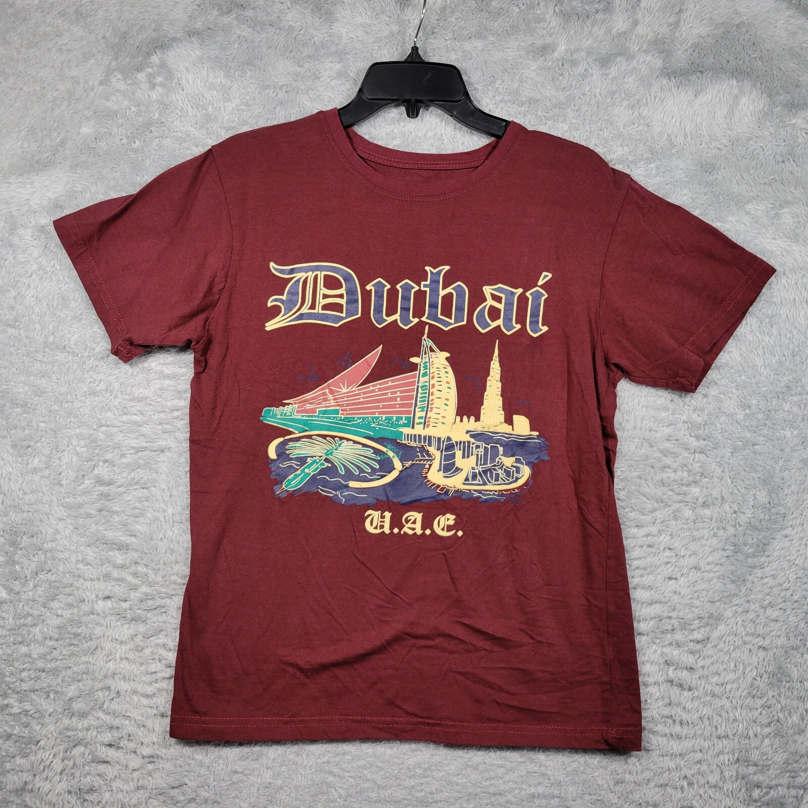 Dubai United Arab Emirates Shirt Boys Large Skyline Graphic Short Sleeve