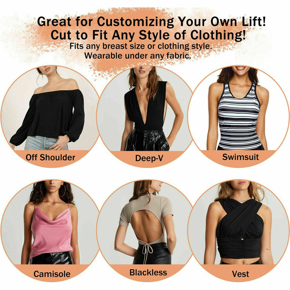 Invisible Breast Lift Tape Roll Push-up Boob Shape Bra Nipple Cover Sticker 5M