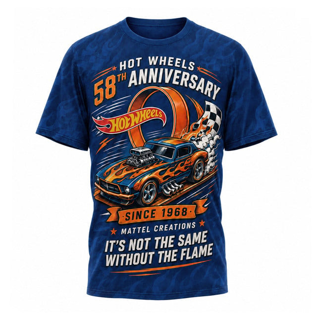 Hot Wheels 58th anniversary 1968-2026 Shirt – All Over Print