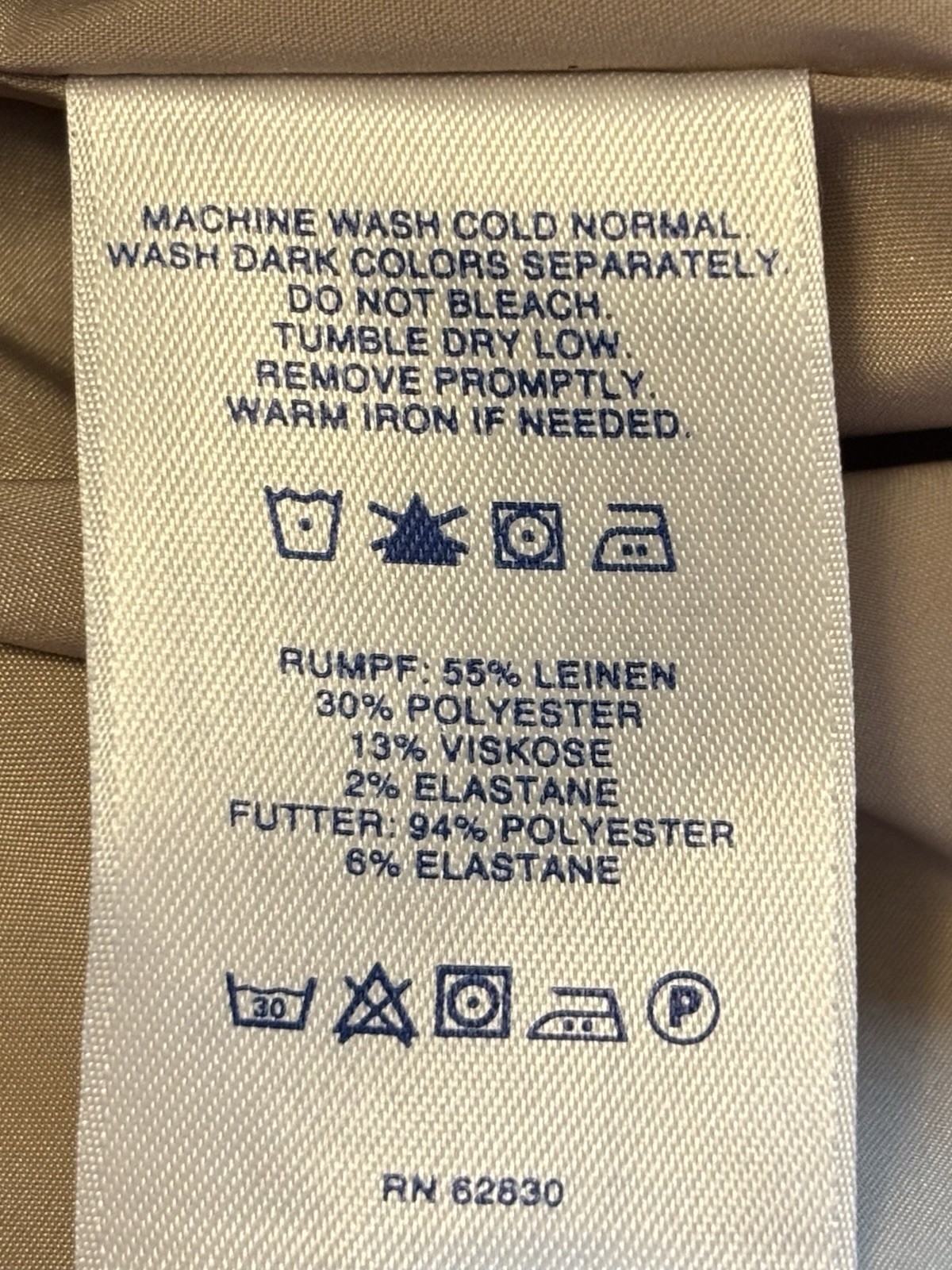 Lands’ End Classic Clothing Linen Blend Dress Beige Size 8 Minimalist Sleeveless