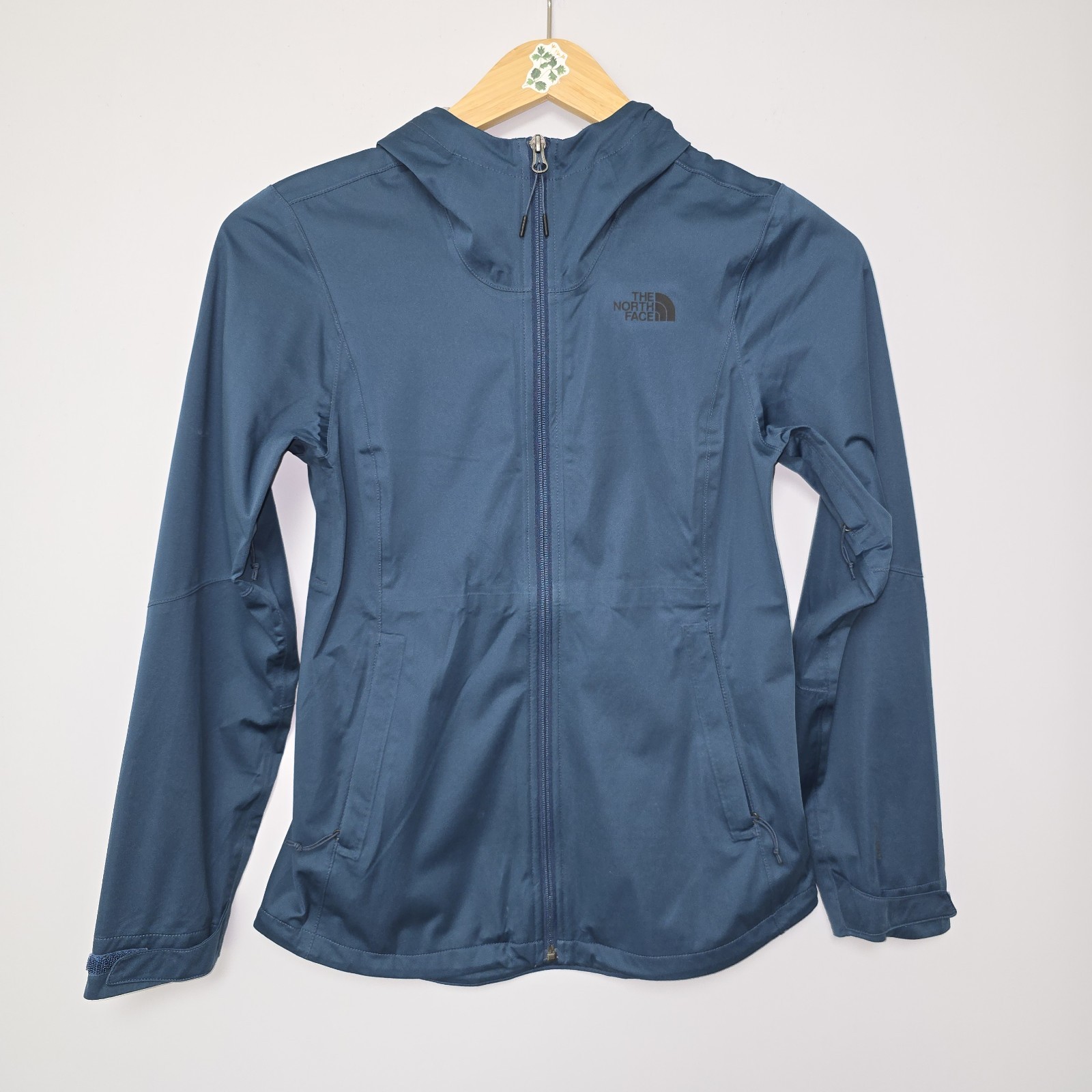 The North Face Active Trail Jacket Size S Full Zip Packable Mallard Blue Hiking