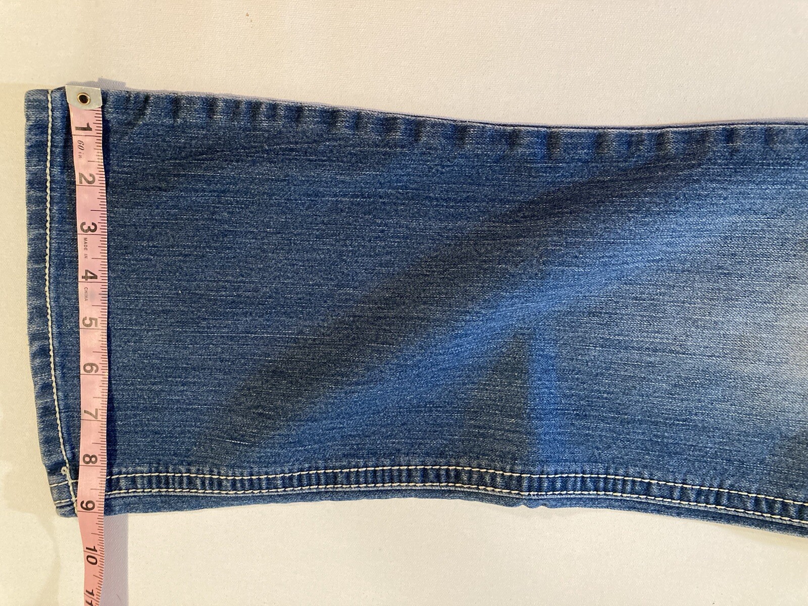 Faded Glory Jeans Size 10 30Wx29L 9” Rise Used Condition Missing Button On Butt
