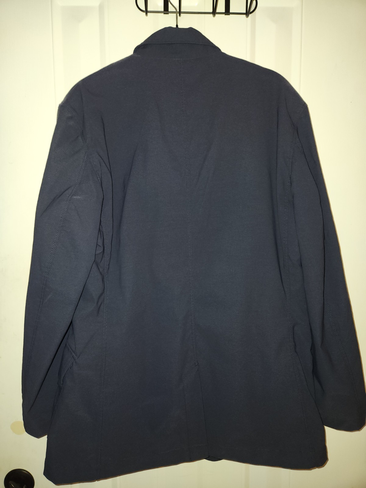 Eddie Bauer Travex Blazer Jacket Mens 40 Blue Lightweight Travel Pockets
