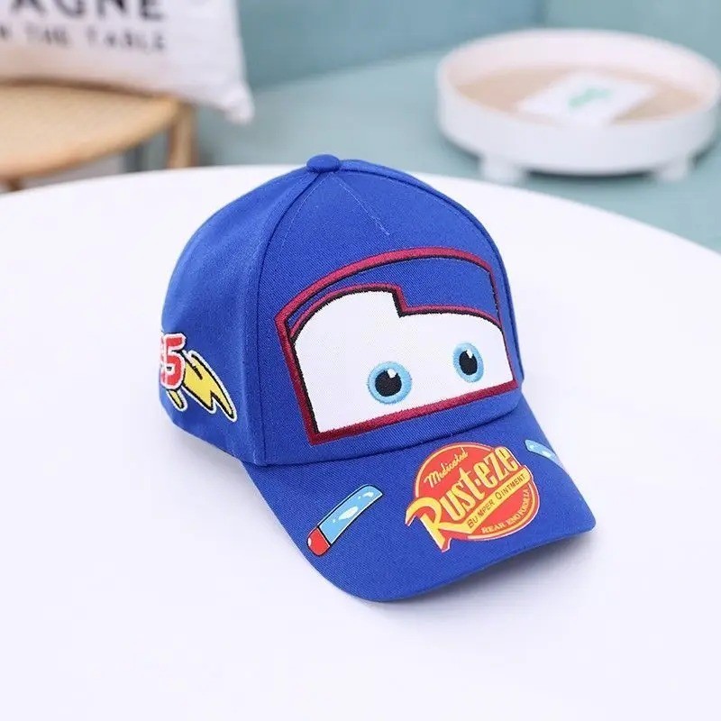 Lightning McQueen spring, autumn and summer children’s hat cartoon Cars peaked