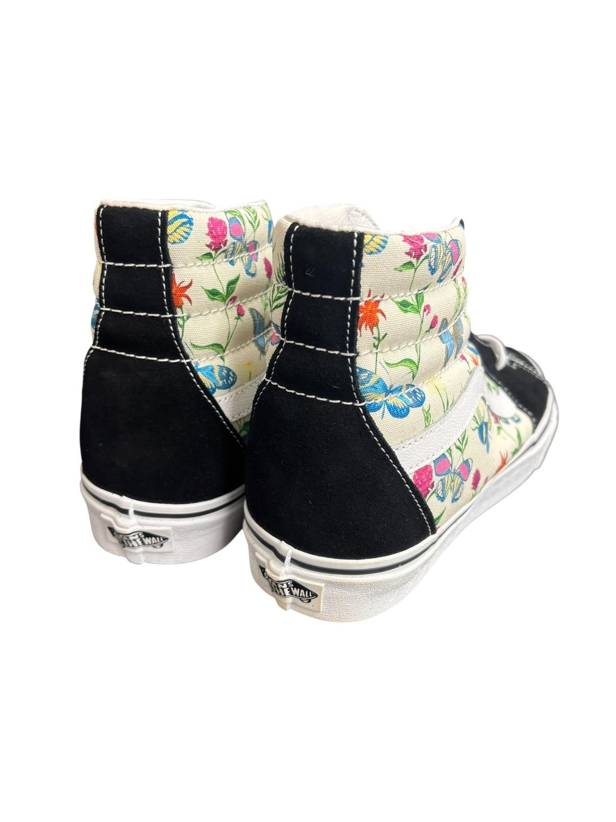 Vans SK8-Hi Top Unisex Butterfly Floral Fashion Sneaker Size Men 8 Women 9.5