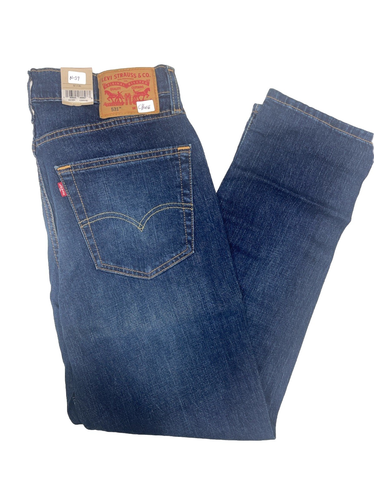 Levi 531 Athletic Slim, Stretch, DARK WASH Blue, Choose Size