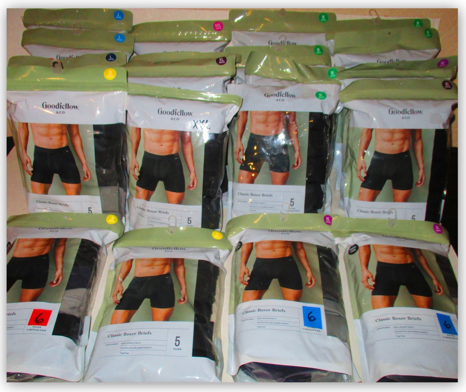 Goodfellow & Co Classic BOXER BRIEFS soft stretch fabric comfort fit support