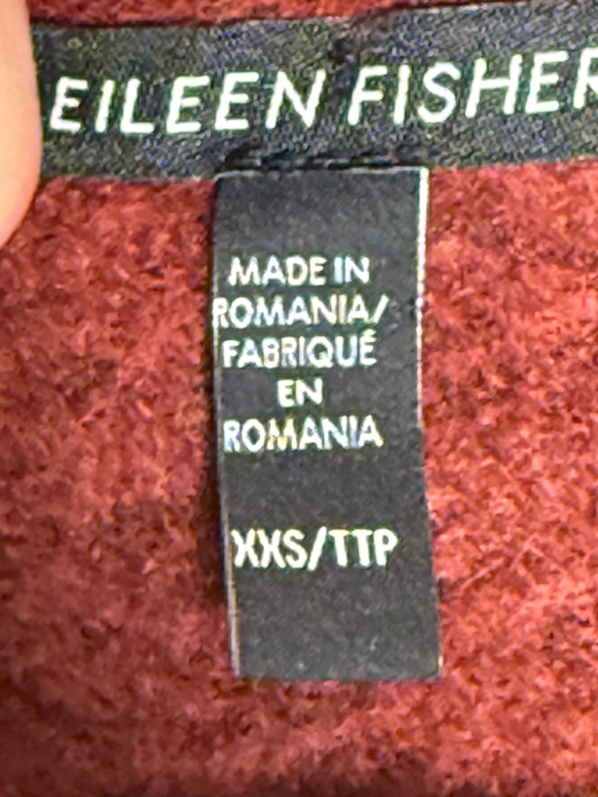 Eileen Fisher Cashmere Silk Bliss Sweater XXS Rust Red
