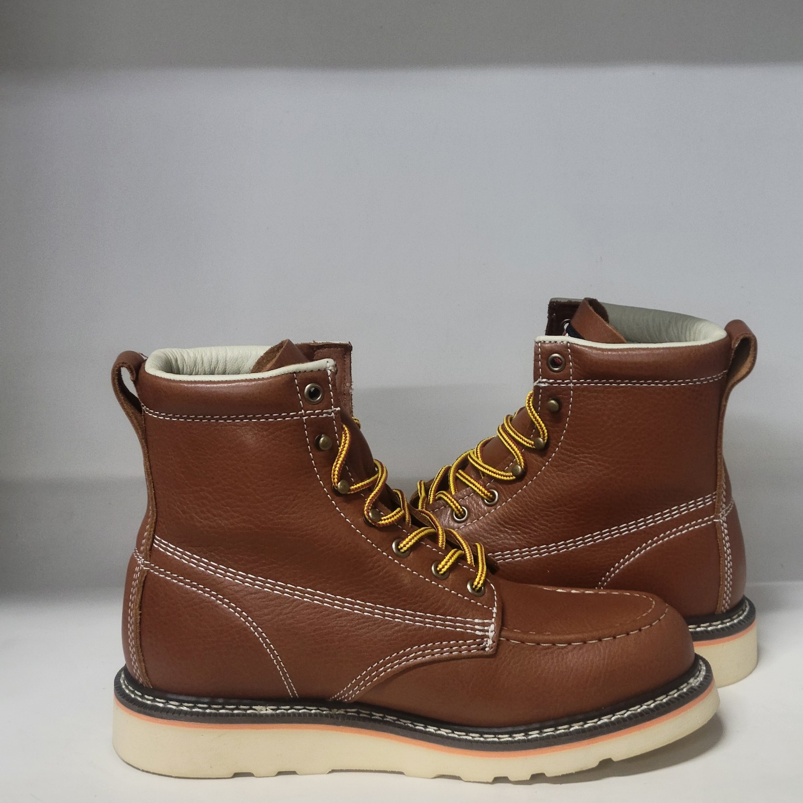 Duradero 6″ Moc Wedge Soft Toe Boot Rust Mens Size 8.5M