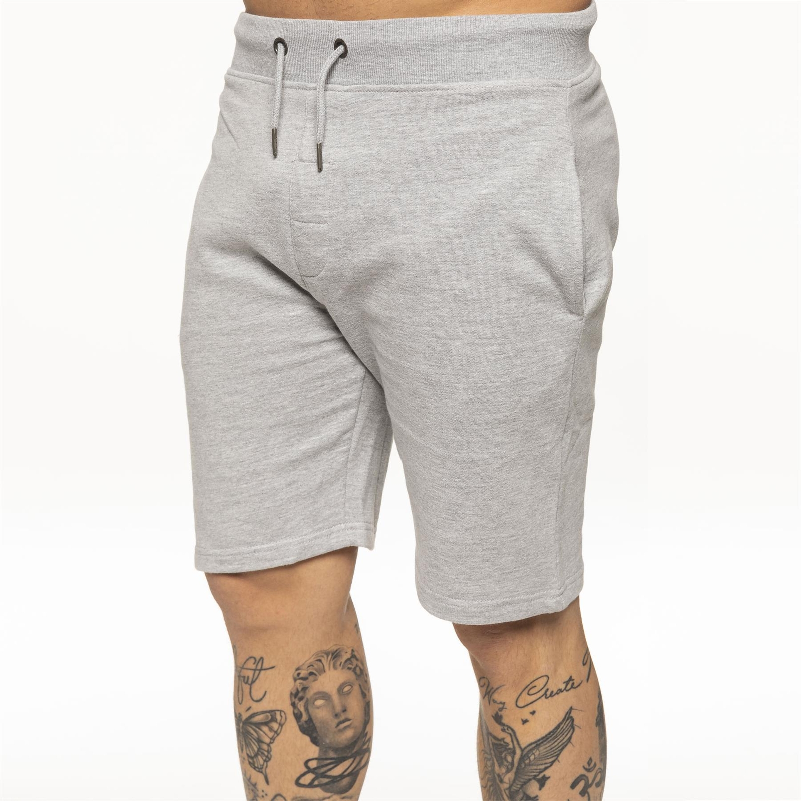 Mens Running Shorts Fleece Jogging Gym Elasticated Waist Sweat Half Pants