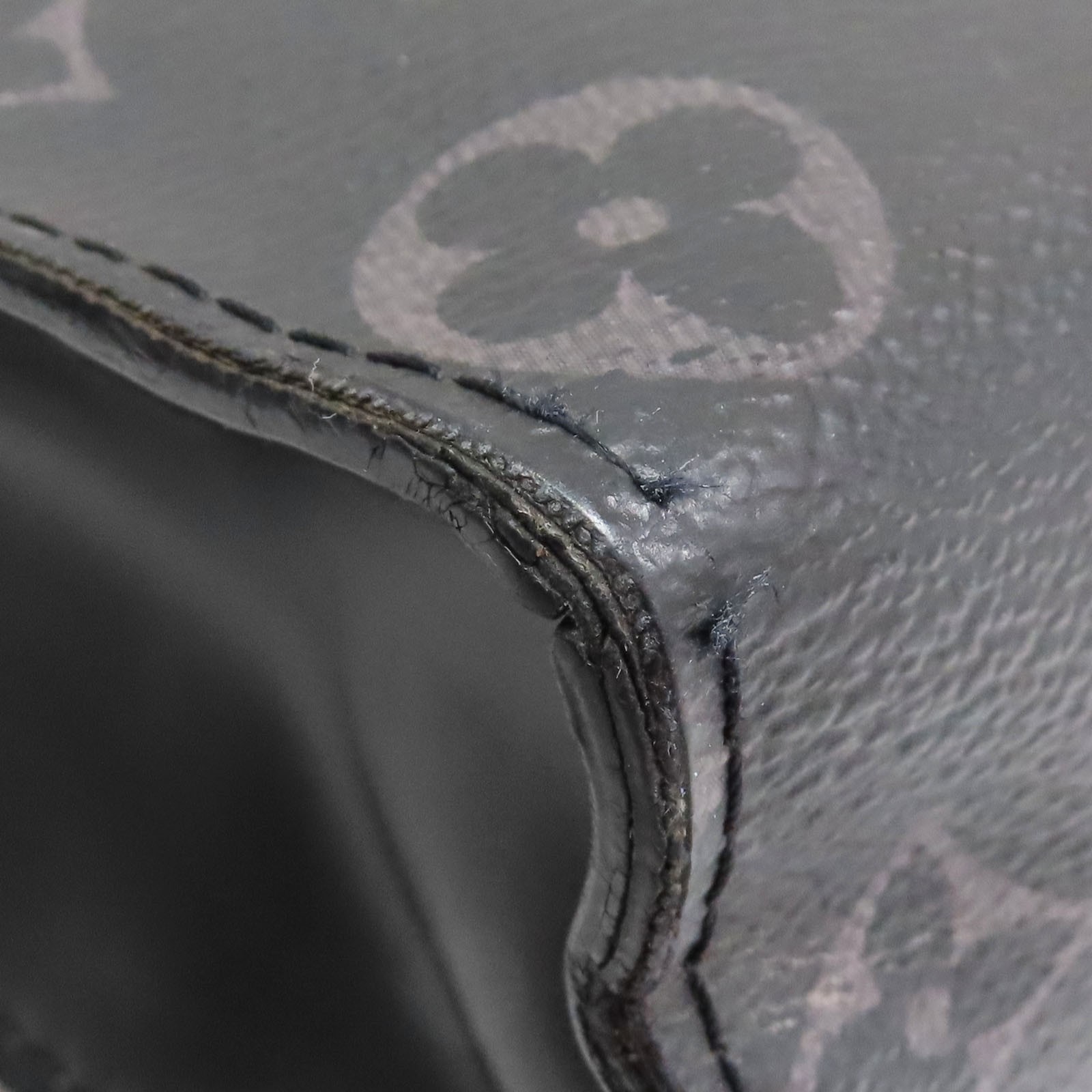 LOUIS VUITTON Pochette Voyage MM Cltuch Bag Monogram Eclipse Black M61692
